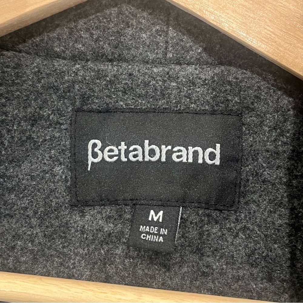 Betabrand Crossover Jacket Charcoal Gray Medium Above Knee Asymmetrical Zip - Picture 11 of 16